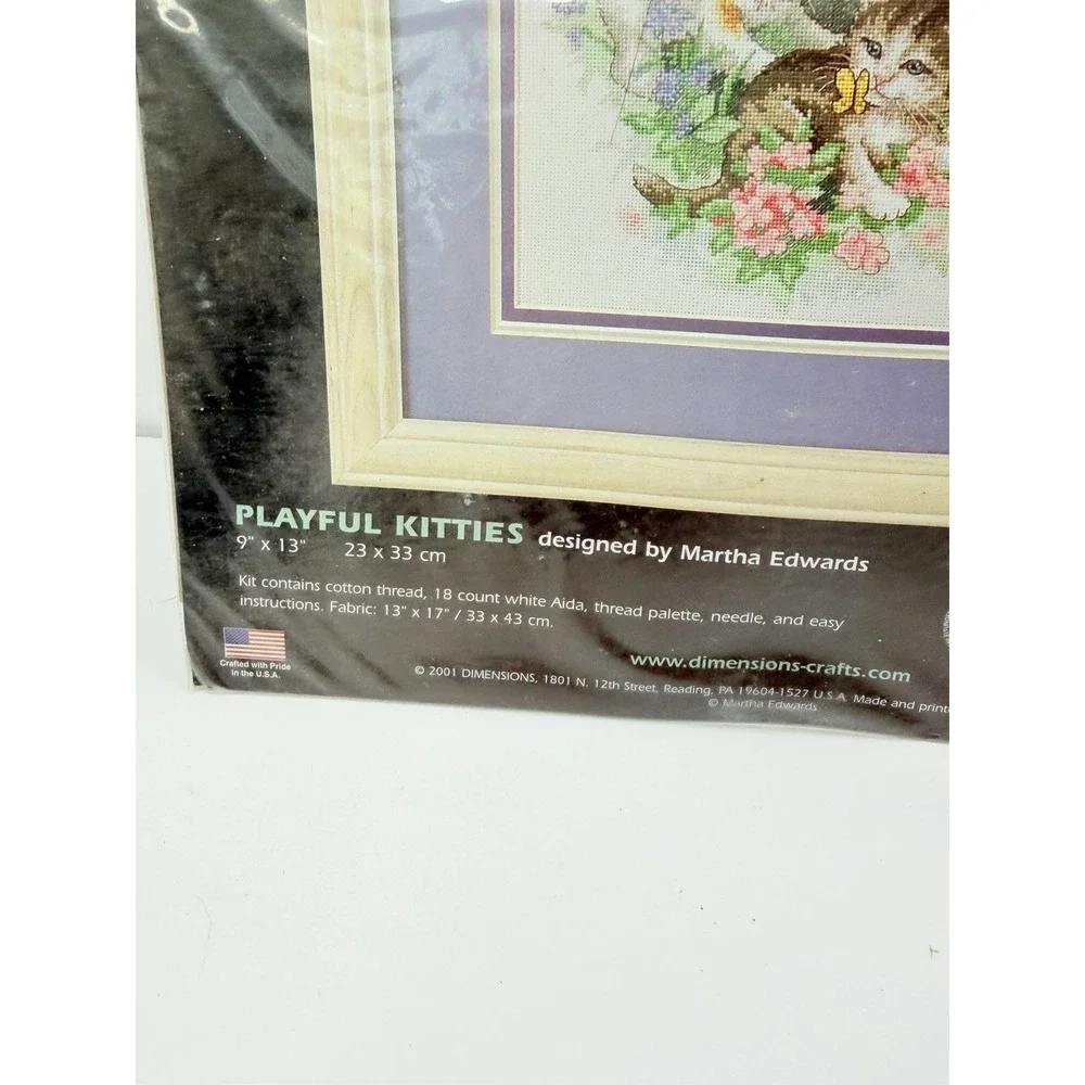 Dimensions Counted Cross Stitch Kit Playful Kitties Kittens Martha Edwards 35066